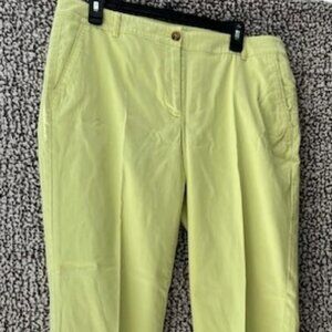 TALBOTS Lime Green The Weekend Chino Pants